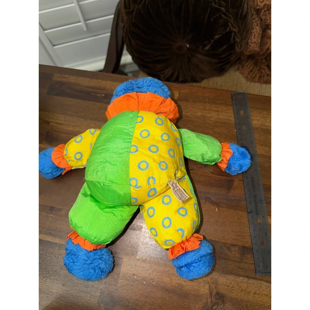 Vintage Applause Sesame Street Cookie Monster Clown Plush Toy Blue 12